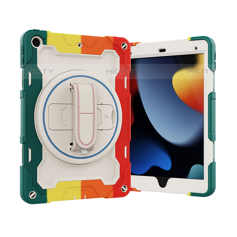 Apple iPad 10.2 (2020)用ハイブリットバンパーケース スタンド プラスチック 兼シリコーン カバー L03 アップル 