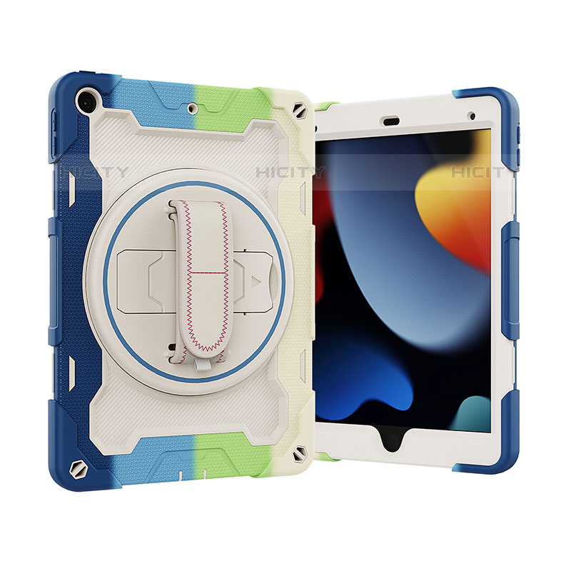 Apple iPad 10.2 (2020)用ハイブリットバンパーケース スタンド プラスチック 兼シリコーン カバー L03 アップル 