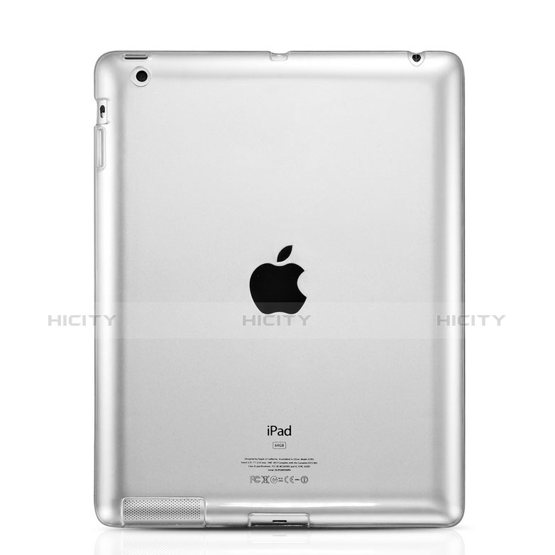 Apple iPad 2用極薄ソフトケース シリコンケース 耐衝撃 全面保護 クリア透明 アップル クリア