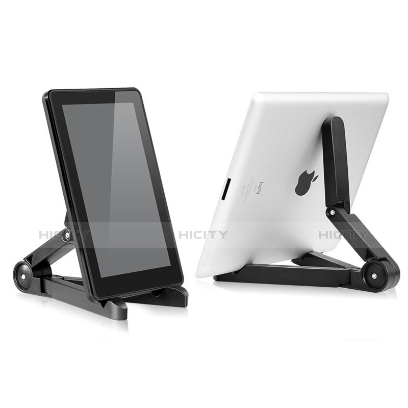 Apple iPad Air 10.9 (2020)用スタンドタイプのタブレット ホルダー ユニバーサル T23 アップル ブラック