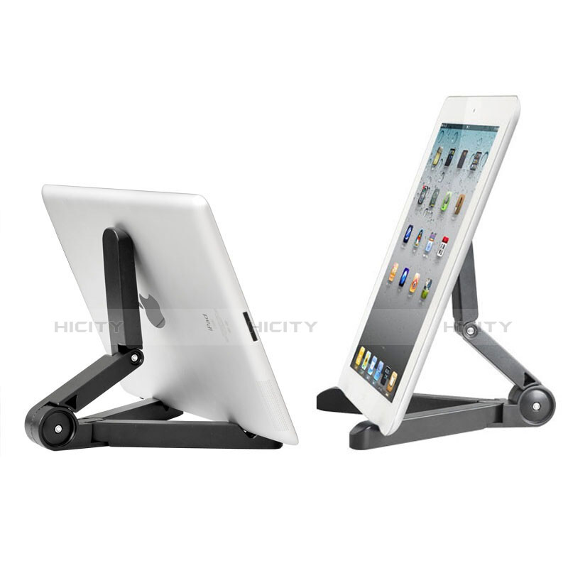 Apple iPad Air 10.9 (2020)用スタンドタイプのタブレット ホルダー ユニバーサル T23 アップル ブラック