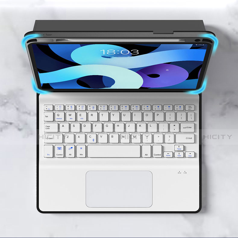 Apple iPad Air 5 10.9 (2022)用手帳型 レザーケース スタンド アンド キーボード アップル 