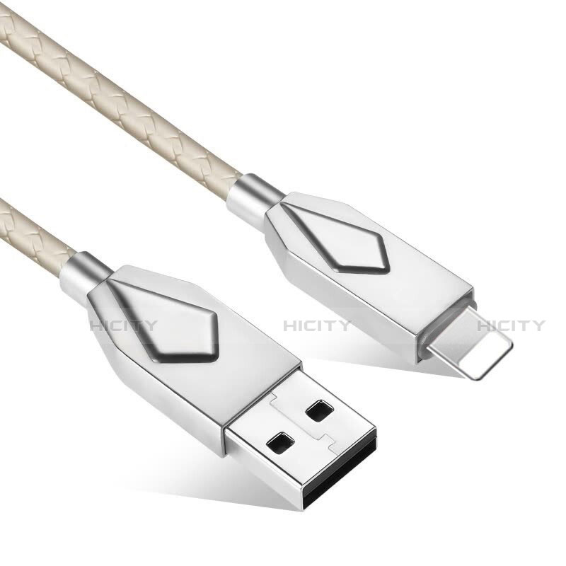 Apple iPad Air用USBケーブル 充電ケーブル D13 アップル シルバー