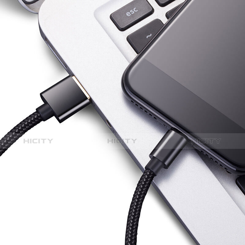 Apple iPad Air用USBケーブル 充電ケーブル L02 アップル ブラック
