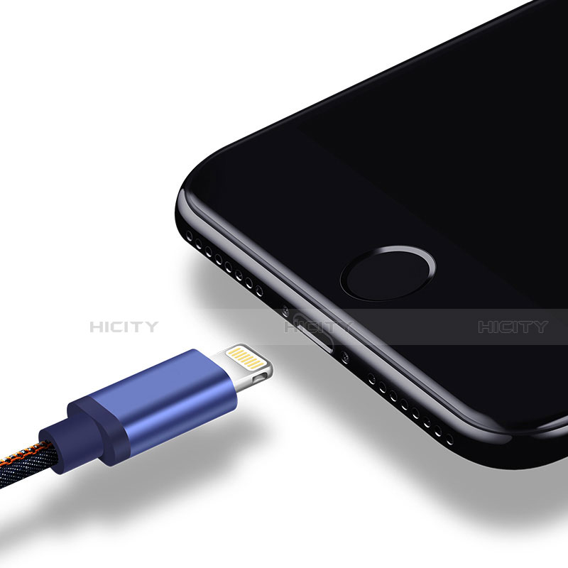 Apple iPad Mini 4用USBケーブル 充電ケーブル D01 アップル ネイビー