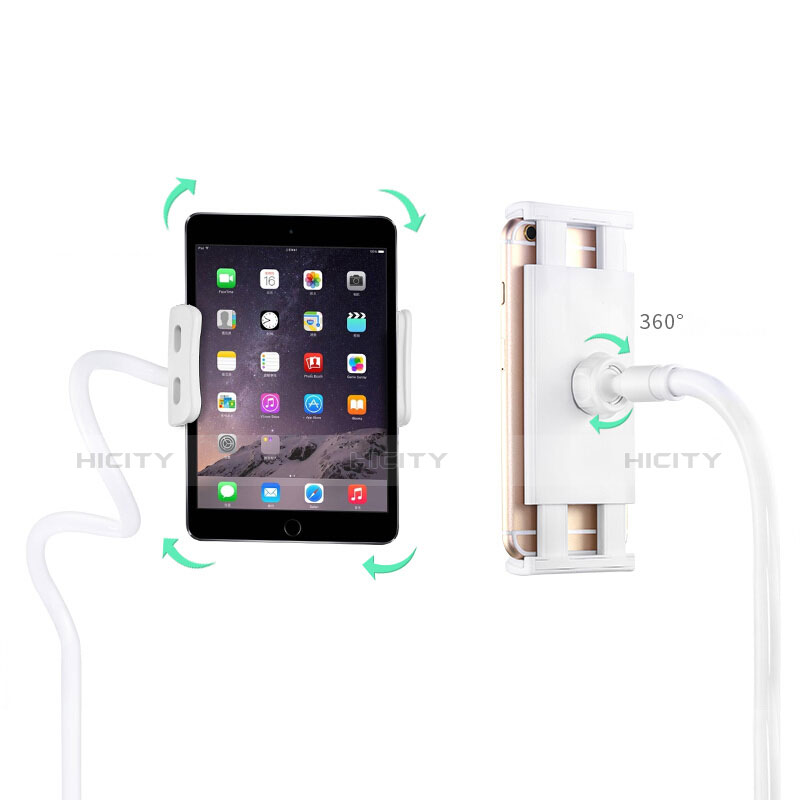 Apple iPad Mini 4用スタンドタイプのタブレット クリップ式 フレキシブル仕様 T33 アップル ローズゴールド