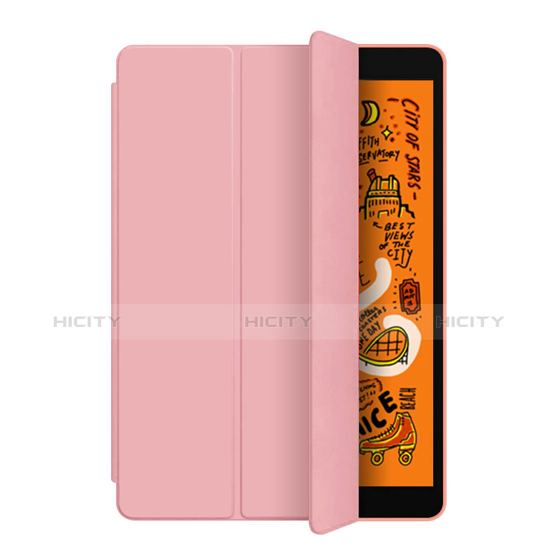 Apple iPad Mini 5 (2019)用手帳型 レザーケース スタンド L04 アップル ローズゴールド