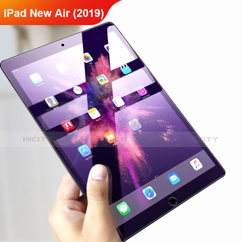 Apple iPad New Air (2019) 10.5用アンチグレア ブルーライト 強化ガラス 液晶保護フィルム B01 アップル クリア