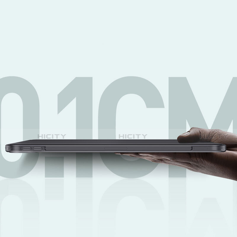 Apple iPad Pro 11 (2021)用手帳型 レザーケース スタンド L02 アップル ブラック