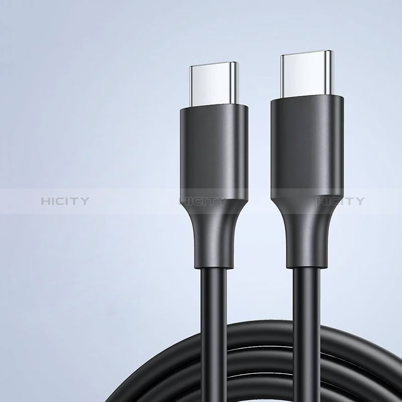 Apple iPad Pro 11 (2022)用Type-C USB-C to Type-C USB-C アクティブ変換ケーブルアダプタ 60W H04 アップル ブラック