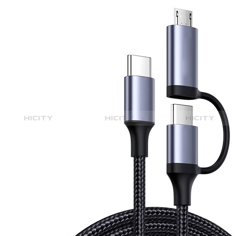 Apple iPad Pro 11 (2022)用Type-C USB-C to Type-C USB-C アクティブ変換ケーブルアダプタ 60W H03 アップル ダークグレー