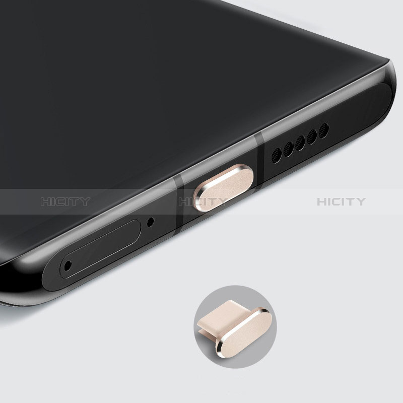 Apple iPad Pro 11 (2022)用アンチ ダスト プラグ キャップ ストッパー USB-C Android Type-Cユニバーサル H08 アップル ゴールド