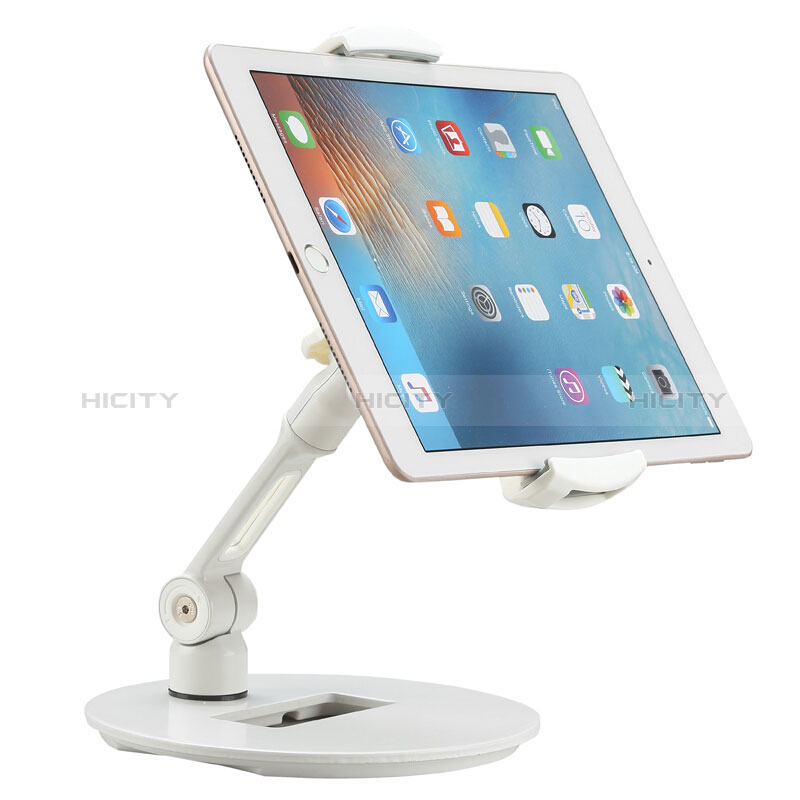 Apple iPad Pro 11 (2022)用スタンドタイプのタブレット クリップ式 フレキシブル仕様 H06 アップル ホワイト