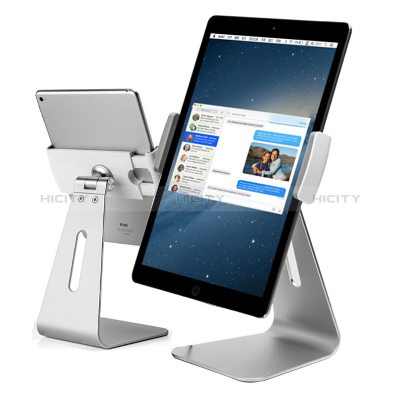 Apple iPad Pro 11 (2022)用スタンドタイプのタブレット クリップ式 フレキシブル仕様 K21 アップル シルバー