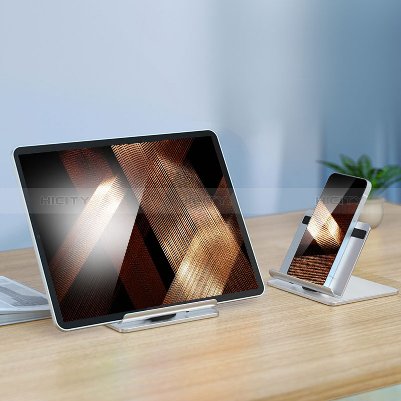 Apple iPad Pro 11 (2022)用スタンドタイプのタブレット ホルダー ユニバーサル N02 アップル シルバー