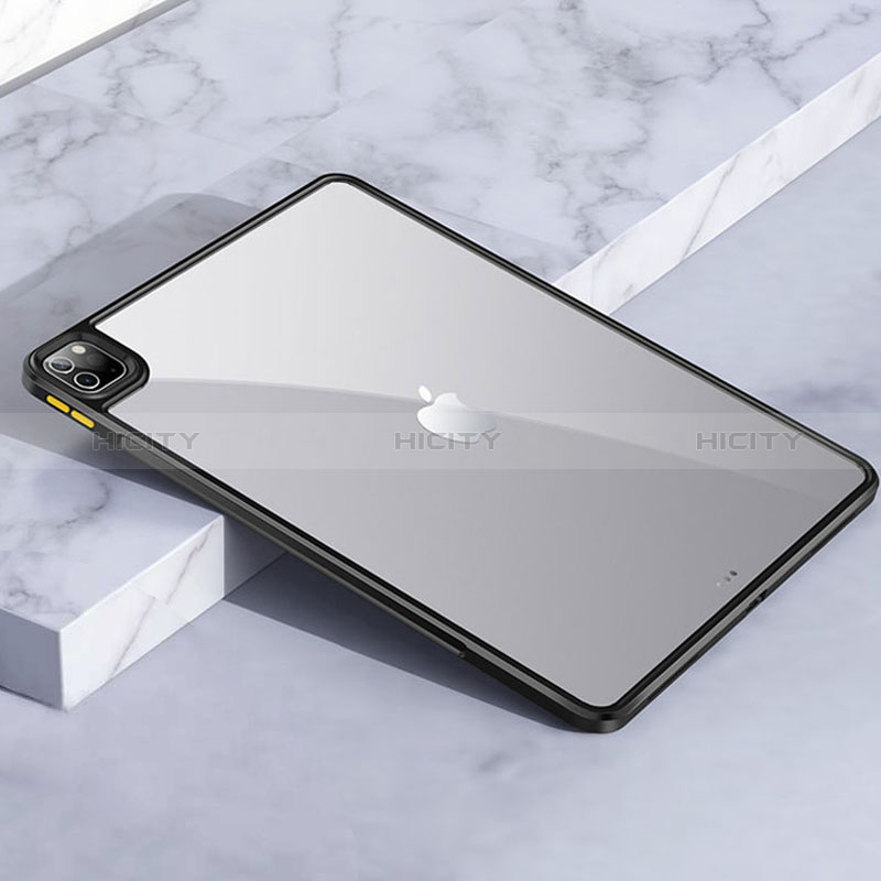 Apple iPad Pro 12.9 (2021)用ハイブリットバンパーケース クリア透明 プラスチック カバー アップル 