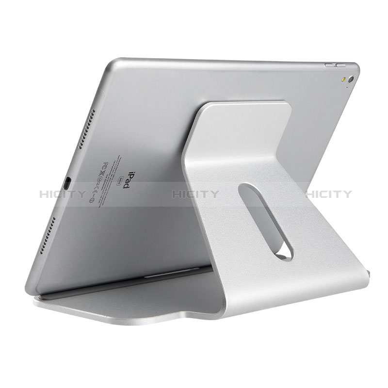 Apple iPad Pro 12.9 (2021)用スタンドタイプのタブレット クリップ式 フレキシブル仕様 K21 アップル シルバー