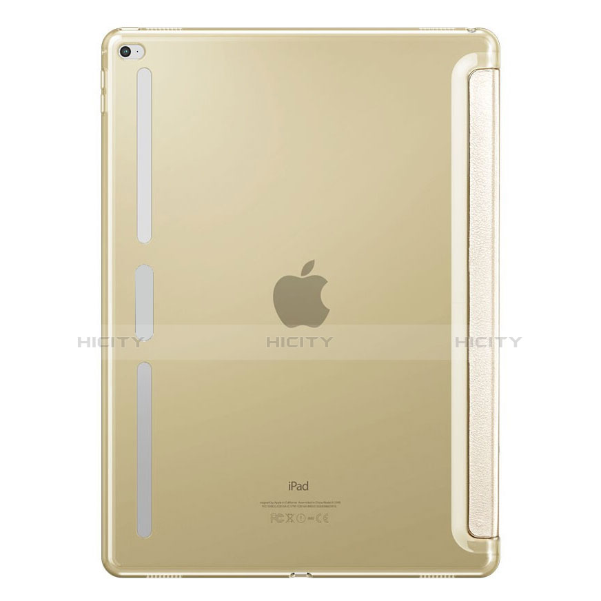 Apple iPad Pro 12.9用手帳型 レザーケース スタンド L02 アップル ゴールド