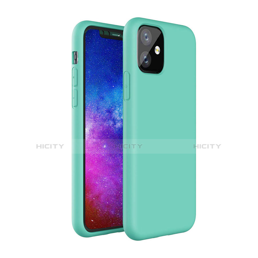 Apple iPhone 11用360度 フルカバー極薄ソフトケース シリコンケース 耐衝撃 全面保護 バンパー S01 アップル グリーン