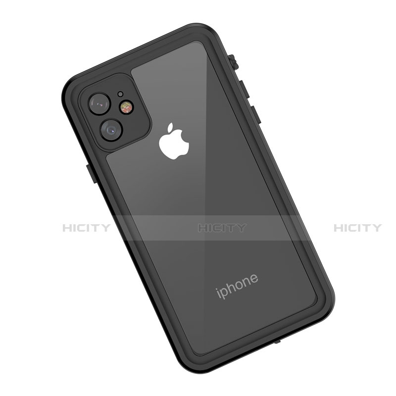 Apple iPhone 11用完全防水ケース ハイブリットバンパーカバー 高級感 手触り良い 360度 アップル ブラック