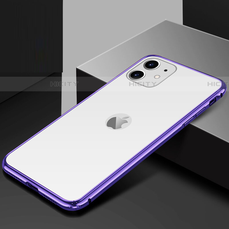 Apple iPhone 11用ケース 高級感 手触り良い アルミメタル 製の金属製 360度 フルカバーバンパー 鏡面 カバー T10 アップル 