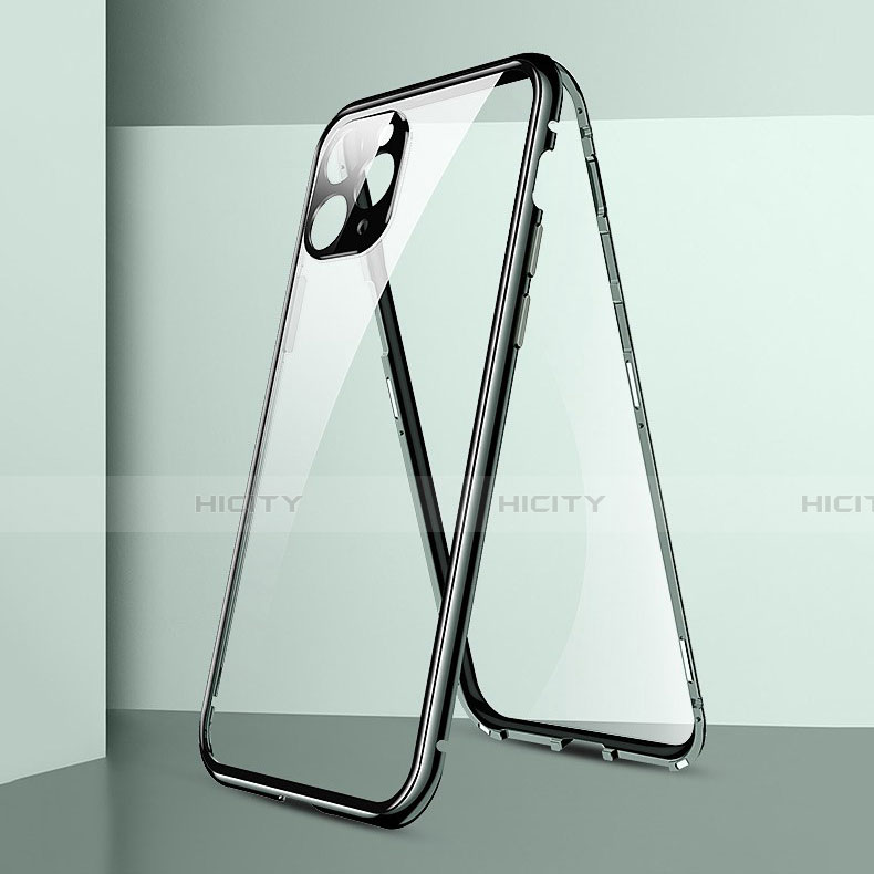 Apple iPhone 11 Pro用ケース 高級感 手触り良い アルミメタル 製の金属製 360度 フルカバーバンパー 鏡面 カバー T05 アップル 