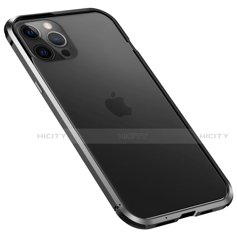 Apple iPhone 12 Pro Max用ケース 高級感 手触り良い アルミメタル 製の金属製 バンパー カバー T02 アップル 