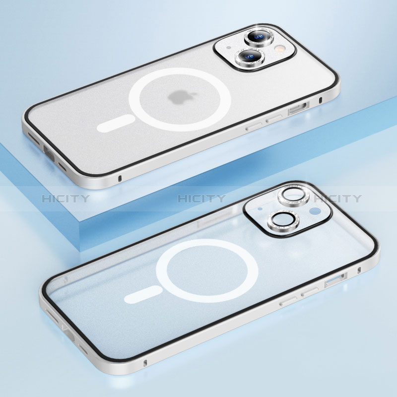 Apple iPhone 13用ケース 高級感 手触り良い メタル兼プラスチック バンパー Mag-Safe 磁気 Magnetic Bling-Bling LF1 アップル 