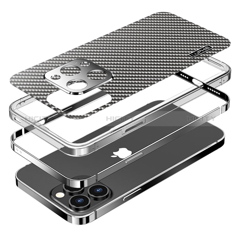 Apple iPhone 13用ケース 高級感 手触り良い メタル兼プラスチック バンパー LF6 アップル 