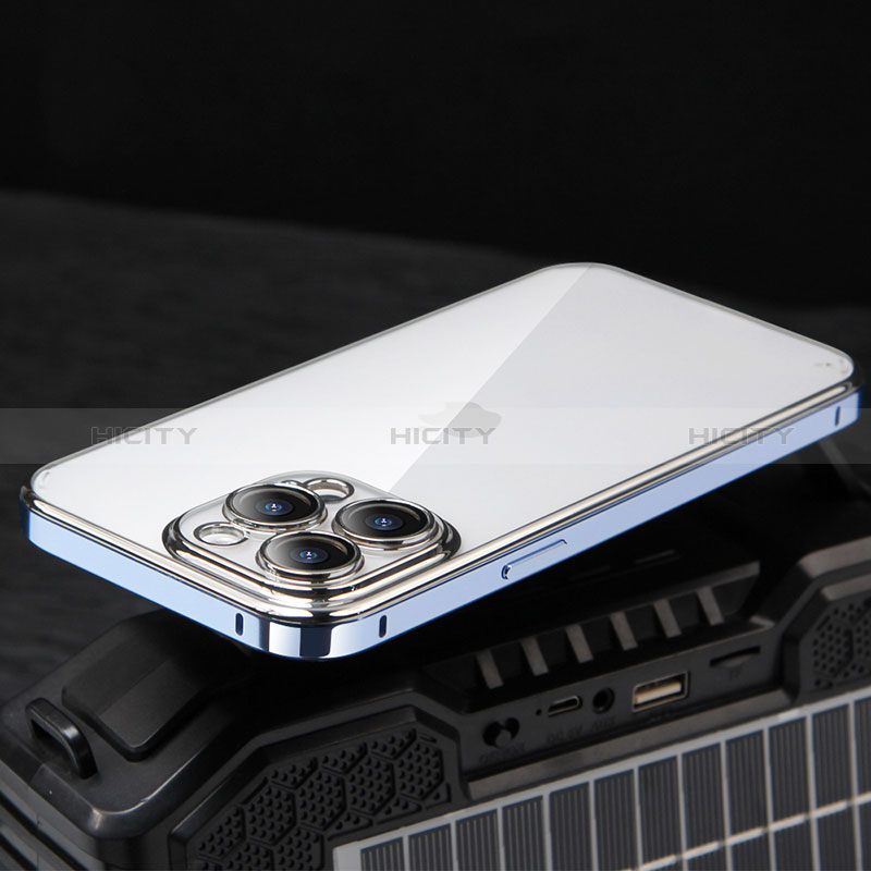 Apple iPhone 13 Pro用ケース 高級感 手触り良い メタル兼プラスチック バンパー LF5 アップル ネイビー
