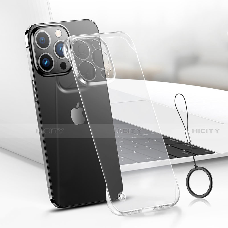 Apple iPhone 13 Pro Max用ハードカバー クリスタル クリア透明 H03 アップル 