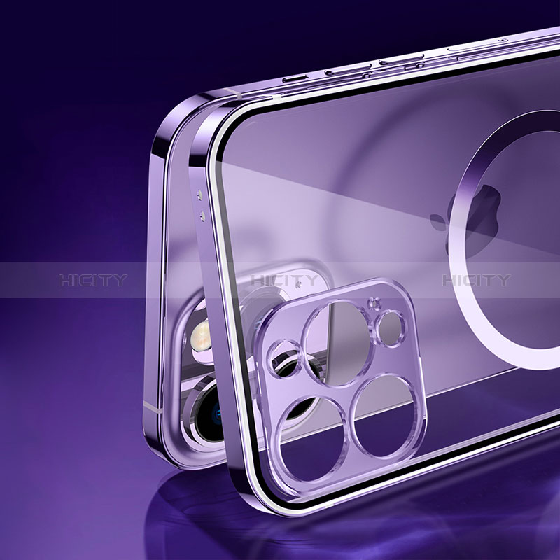 Apple iPhone 13 Pro Max用ケース 高級感 手触り良い メタル兼プラスチック バンパー Mag-Safe 磁気 Magnetic JB1 アップル 