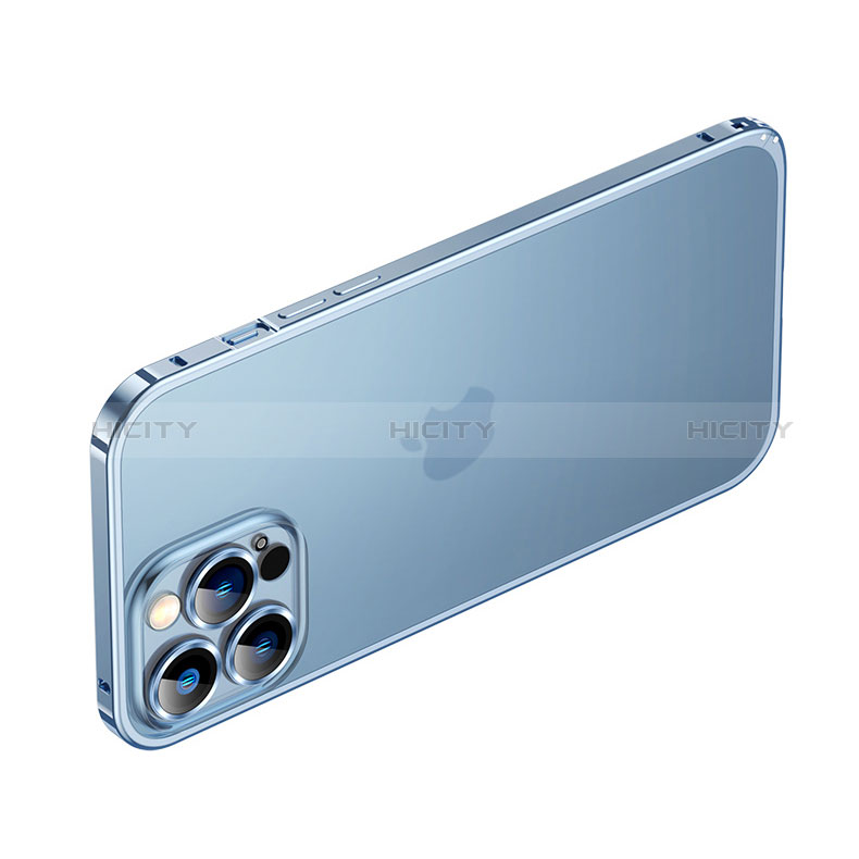 Apple iPhone 13 Pro Max用ケース 高級感 手触り良い メタル兼プラスチック バンパー QC3 アップル 