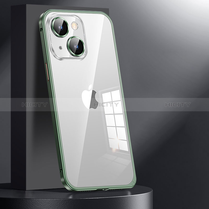 Apple iPhone 14用ケース 高級感 手触り良い メタル兼プラスチック バンパー JL1 アップル 