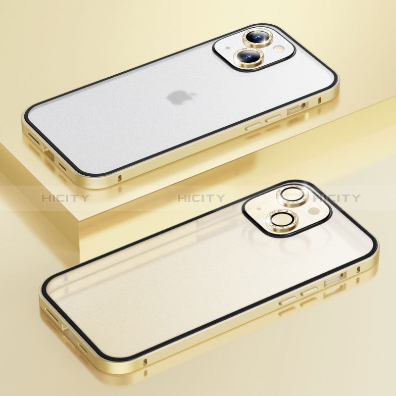 Apple iPhone 14用ケース 高級感 手触り良い メタル兼プラスチック バンパー Bling-Bling LF1 アップル 