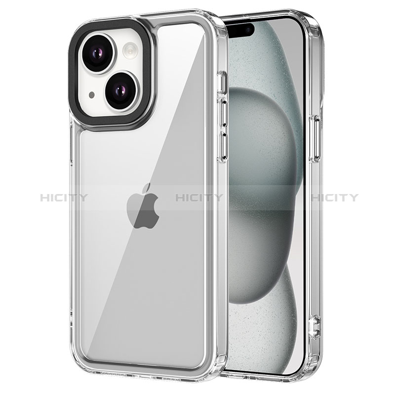 Apple iPhone 14用ハイブリットバンパーケース 透明 プラスチック カバー AC1 アップル 