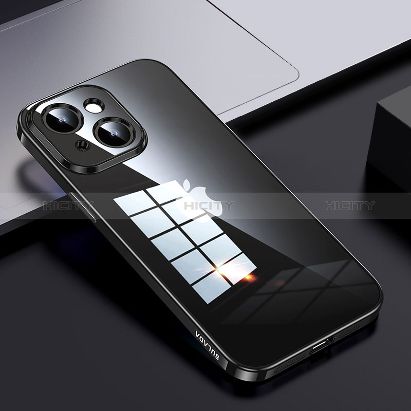 Apple iPhone 14 Plus用ハイブリットバンパーケース クリア透明 プラスチック カバー LD2 アップル 