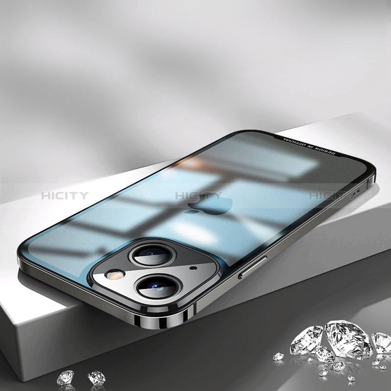 Apple iPhone 14 Plus用ケース 高級感 手触り良い メタル兼プラスチック バンパー QC2 アップル 