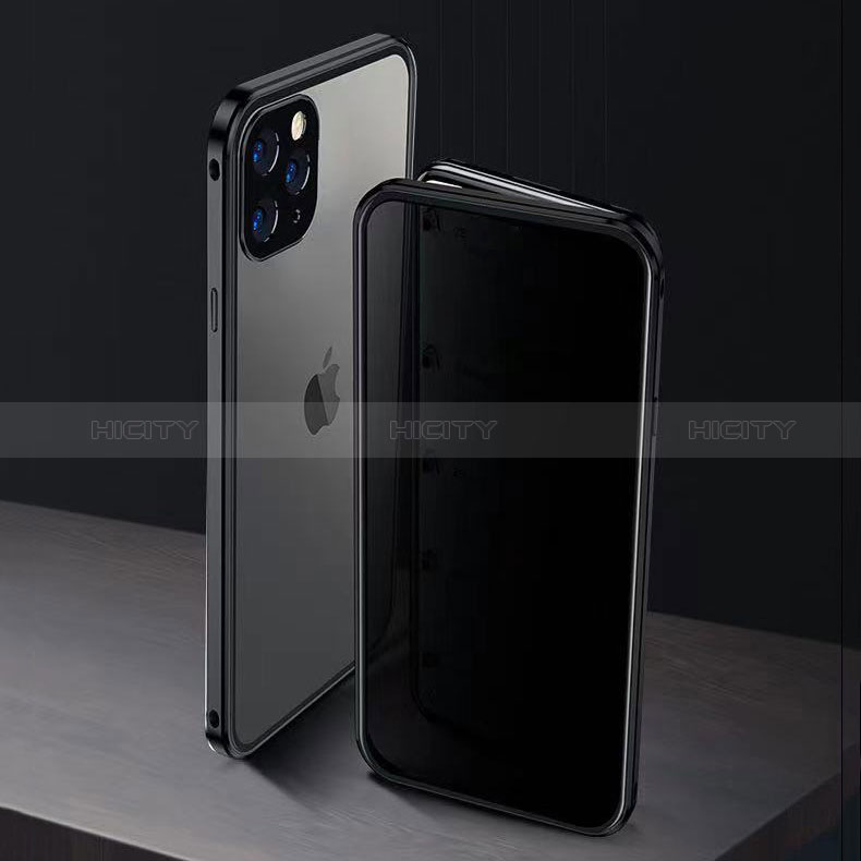 Apple iPhone 14 Pro用ケース 高級感 手触り良い アルミメタル 製の金属製 360度 フルカバーバンパー 鏡面 カバー M06 アップル 