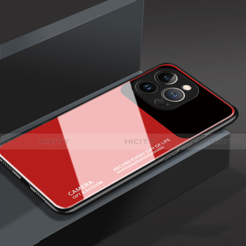 Apple iPhone 14 Pro用ハイブリットバンパーケース プラスチック 鏡面 カバー M03 アップル 