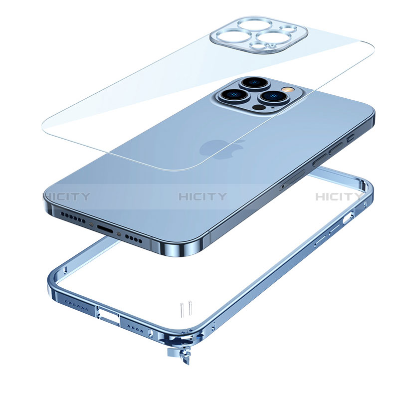 Apple iPhone 14 Pro用ケース 高級感 手触り良い アルミメタル 製の金属製 バンパー カバー LK1 アップル 