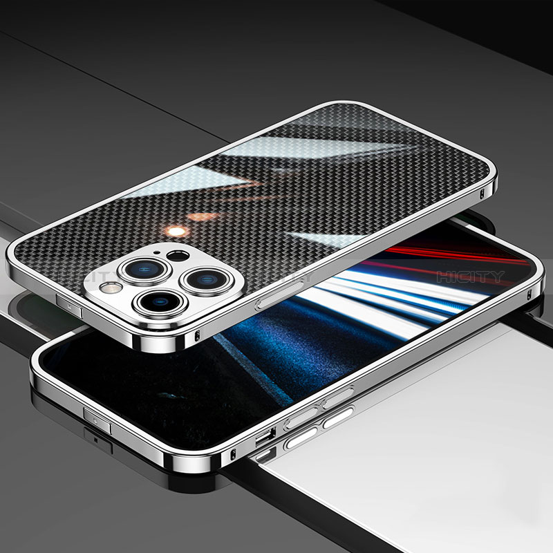 Apple iPhone 14 Pro用ケース 高級感 手触り良い アルミメタル 製の金属製 バンパー カバー JL1 アップル 