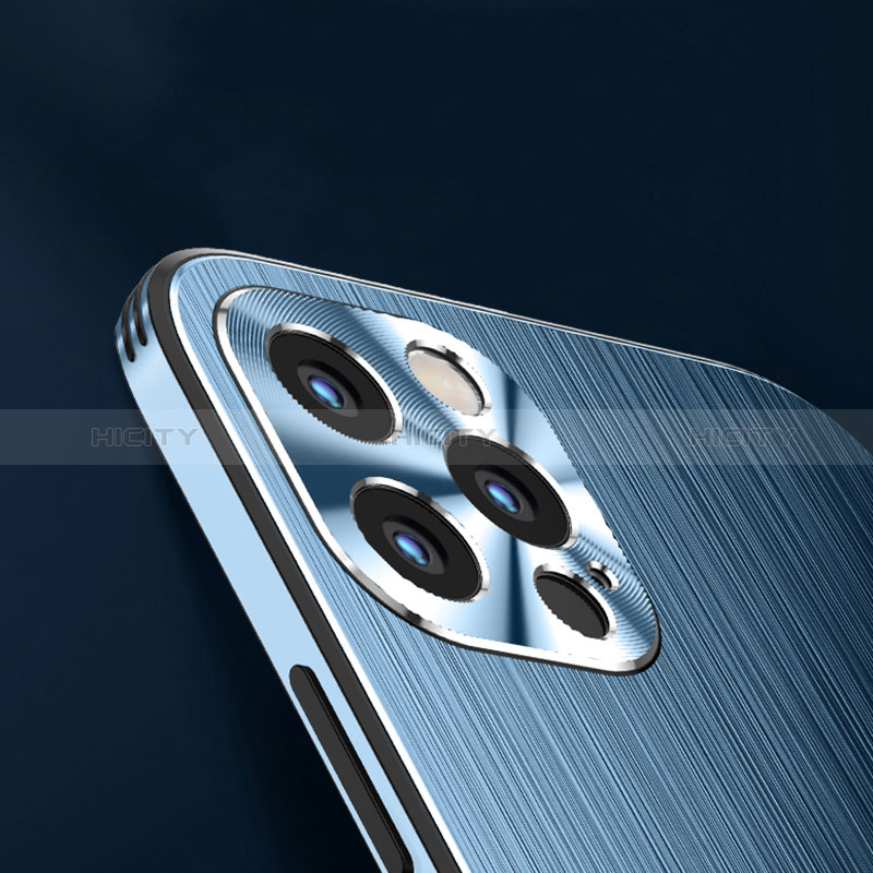 Apple iPhone 14 Pro Max用ケース 高級感 手触り良い アルミメタル 製の金属製 兼シリコン カバー AT1 アップル 