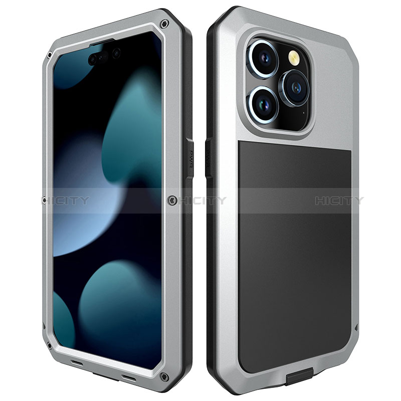 Apple iPhone 14 Pro Max用360度 フルカバー ケース 高級感 手触り良い アルミメタル 製の金属製 HJ1 アップル 