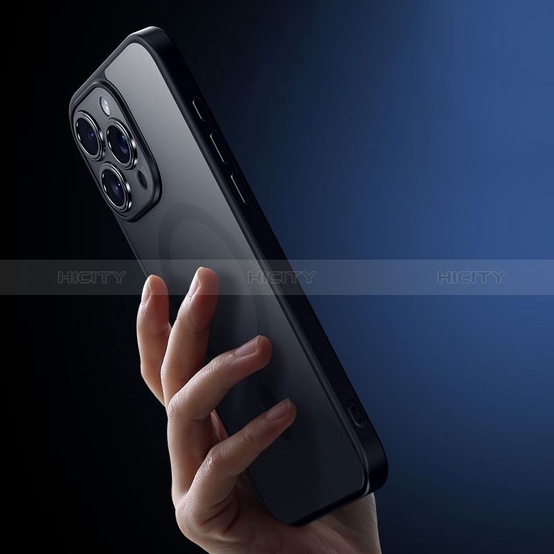 Apple iPhone 14 Pro Max用極薄ソフトケース シリコンケース 耐衝撃 全面保護 クリア透明 カバー Mag-Safe 磁気 Magnetic LD4 アップル 