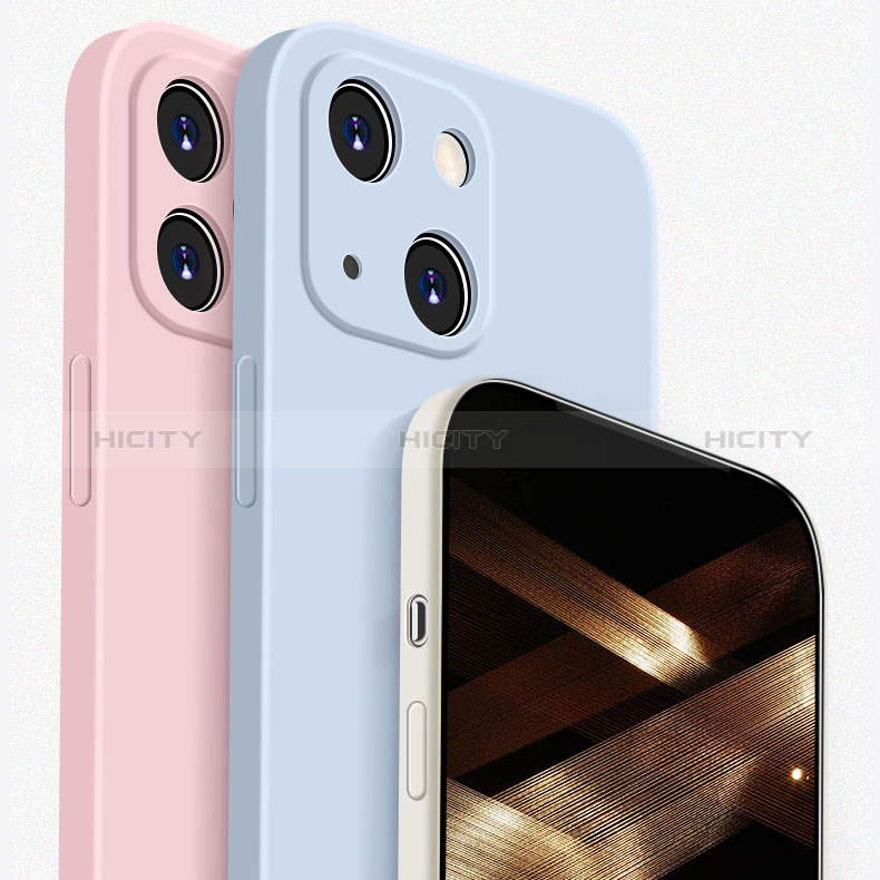 Apple iPhone 15用360度 フルカバー極薄ソフトケース シリコンケース 耐衝撃 全面保護 バンパー S01 アップル 