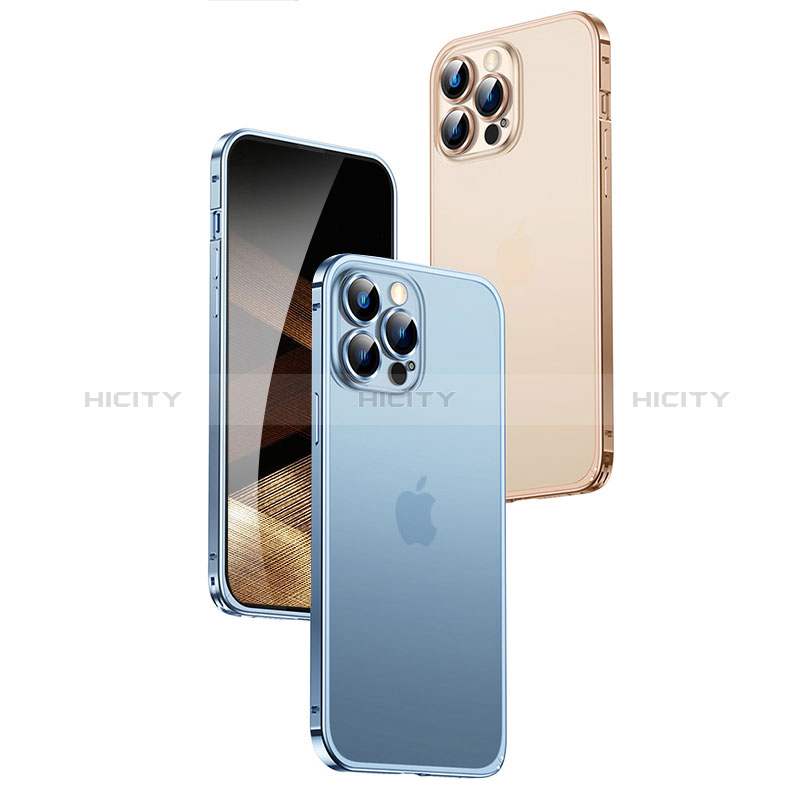 Apple iPhone 15用ケース 高級感 手触り良い メタル兼プラスチック バンパー QC3 アップル 