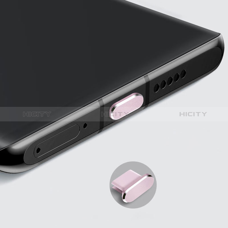 Apple iPhone 15用アンチ ダスト プラグ キャップ ストッパー USB-C Android Type-Cユニバーサル H08 アップル ローズゴールド