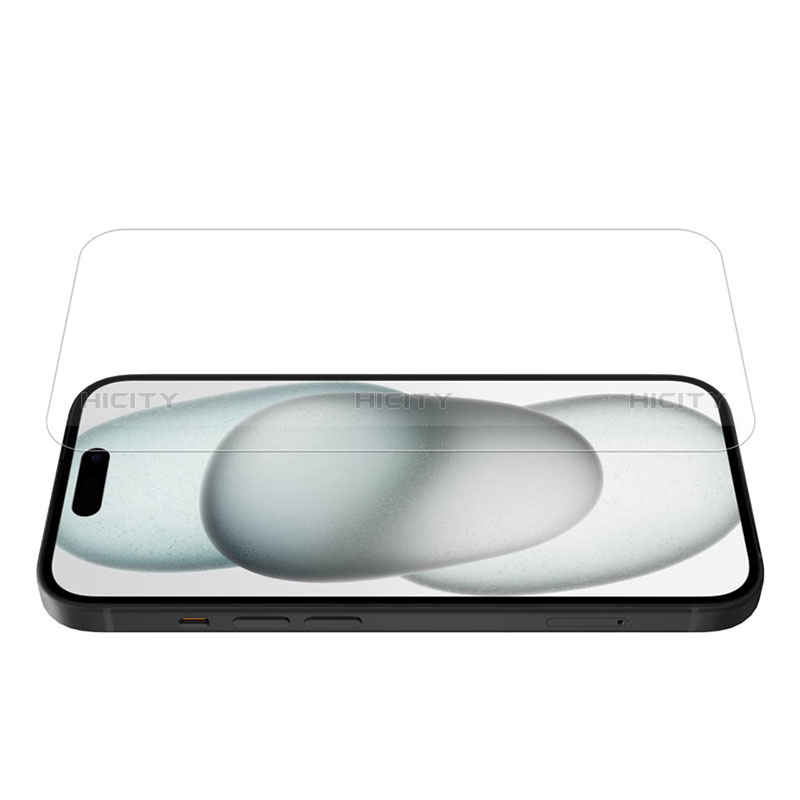 Apple iPhone 15用強化ガラス 液晶保護フィルム P02 アップル クリア