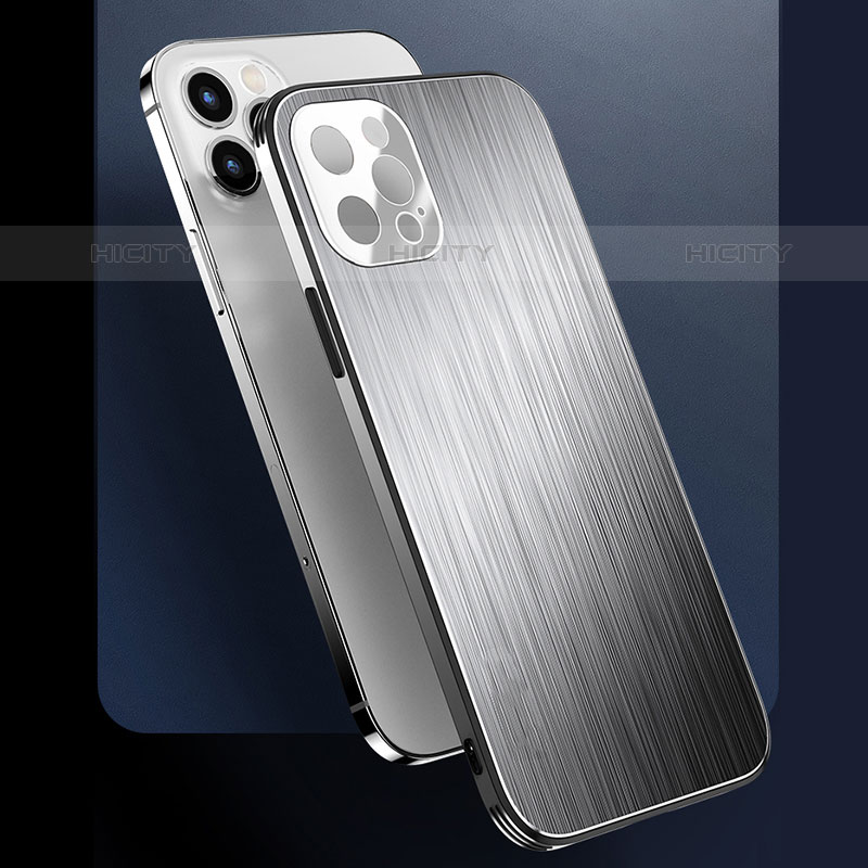 Apple iPhone 15 Pro用ケース 高級感 手触り良い アルミメタル 製の金属製 カバー M02 アップル 